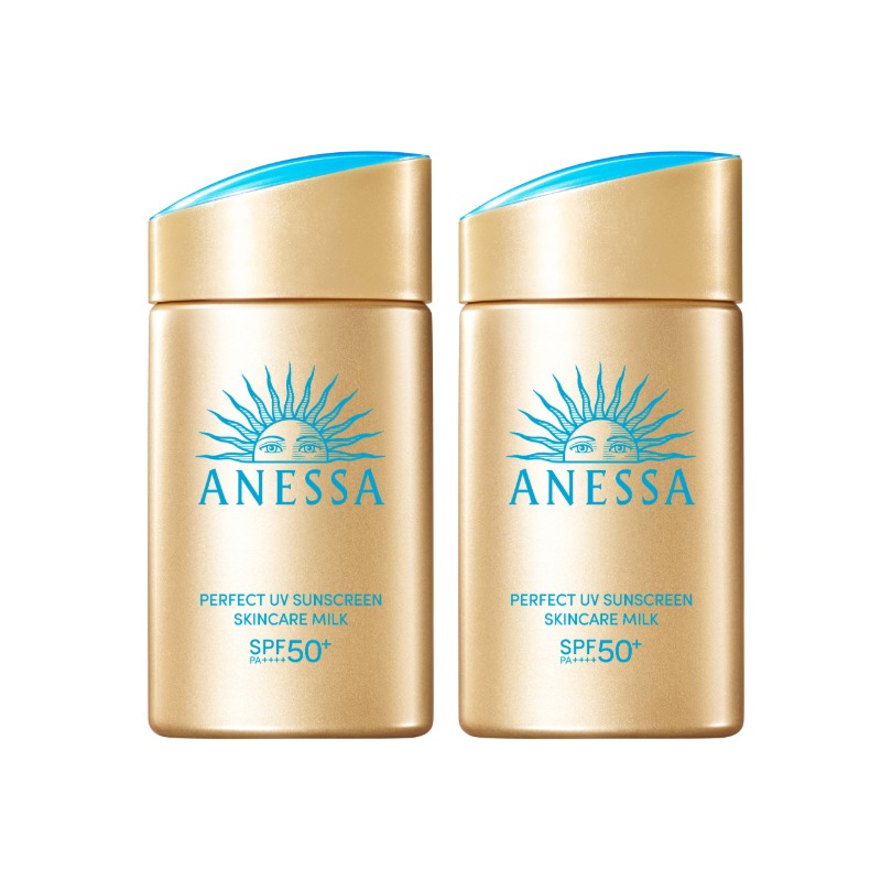 安熱沙(Anessa)王嘉爾同款資生堂小金瓶60ml*2安耐曬防曬乳防曬霜女男生日禮物(用户提供商品圖)